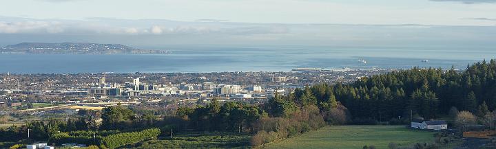 View over Dublin from Wicklow Way