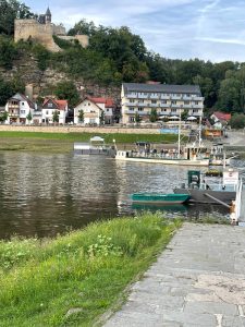 View across the Elbe to Rathen