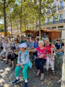 Sheltering from the sun in Dresden